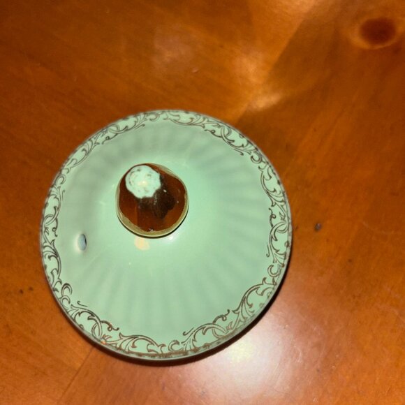 Vintage Hall China Teapot - Los Angeles shape in Monterrey Green - Picture 3 of 6